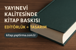 Read more about the article Yayınevi Kalitesinde Kitap Baskısı – Editörlük + Tasarım
