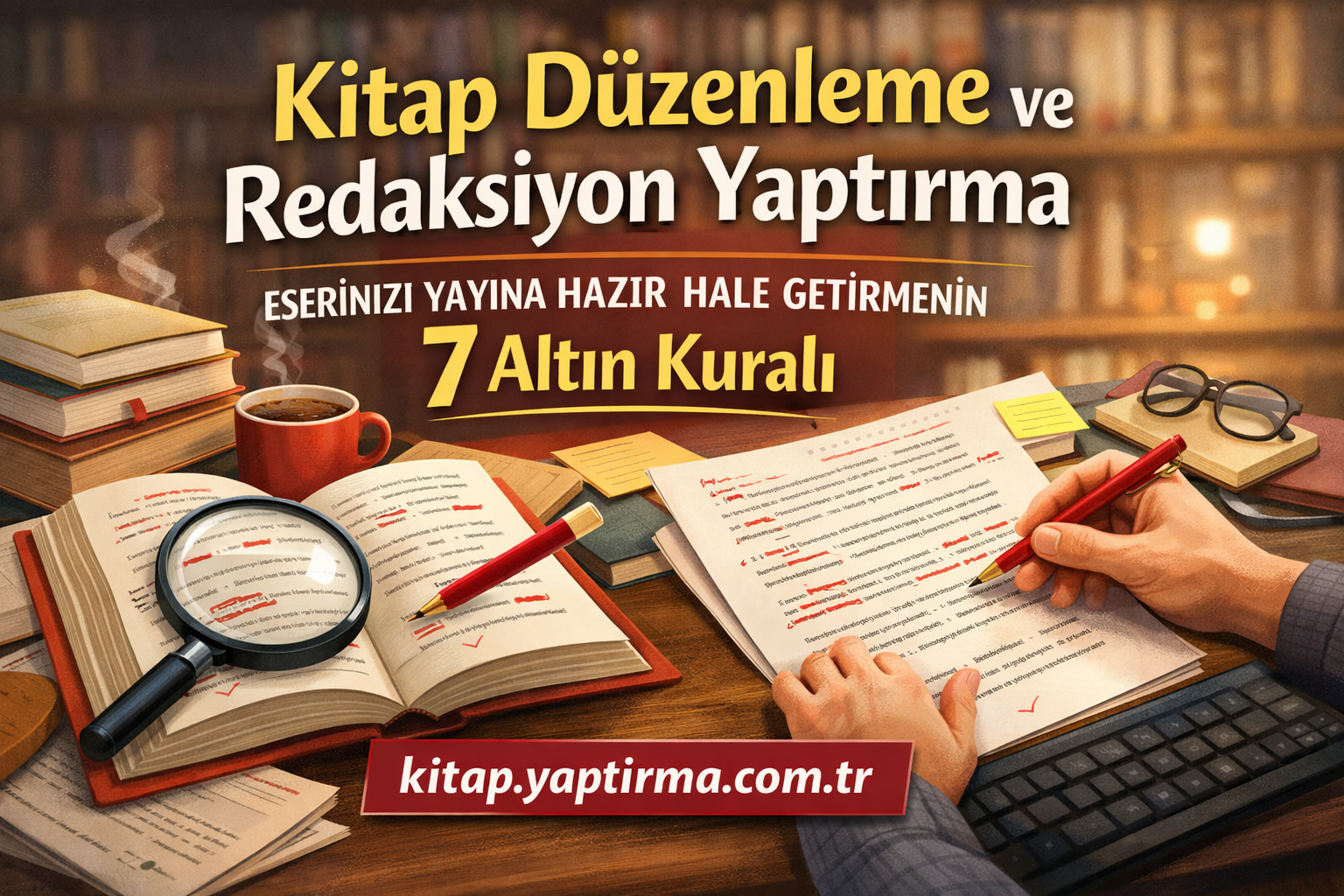 Read more about the article Kitap Düzenleme ve Redaksiyon Yaptırma – Eserinizi Yayına Hazır Hale Getirmenin 7 Altın Kuralı