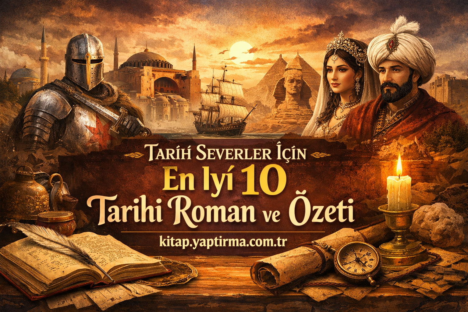 Read more about the article Tarih Severler İçin En İyi 10 Tarihi Roman ve Özeti – Osmanlı’dan Dünya Tarihine, Mutlaka Okunması Gereken Eserler