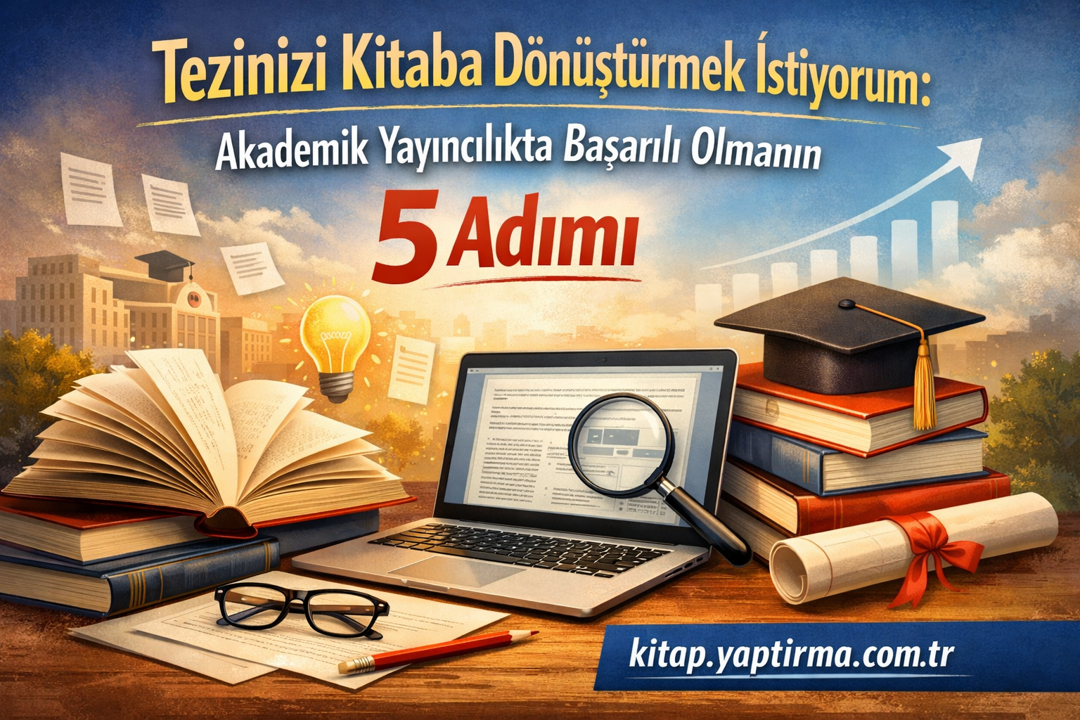 Read more about the article Tezinizi Kitaba Dönüştürmek İstiyorum: Akademik Yayıncılıkta Başarılı Olmanın 5 Adımı