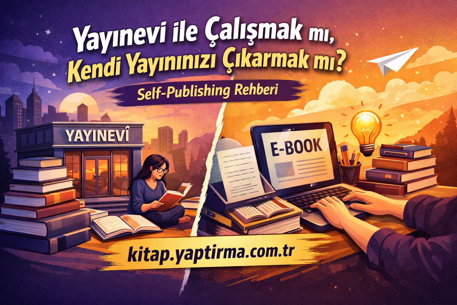 Read more about the article Yayınevi ile Çalışmak mı, Kendi Yayınınızı Çıkarmak mı? | Self-Publishing Rehberi